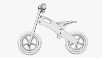 Wooden balance bike for kids v2