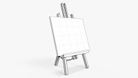 Wooden easel with painting 02