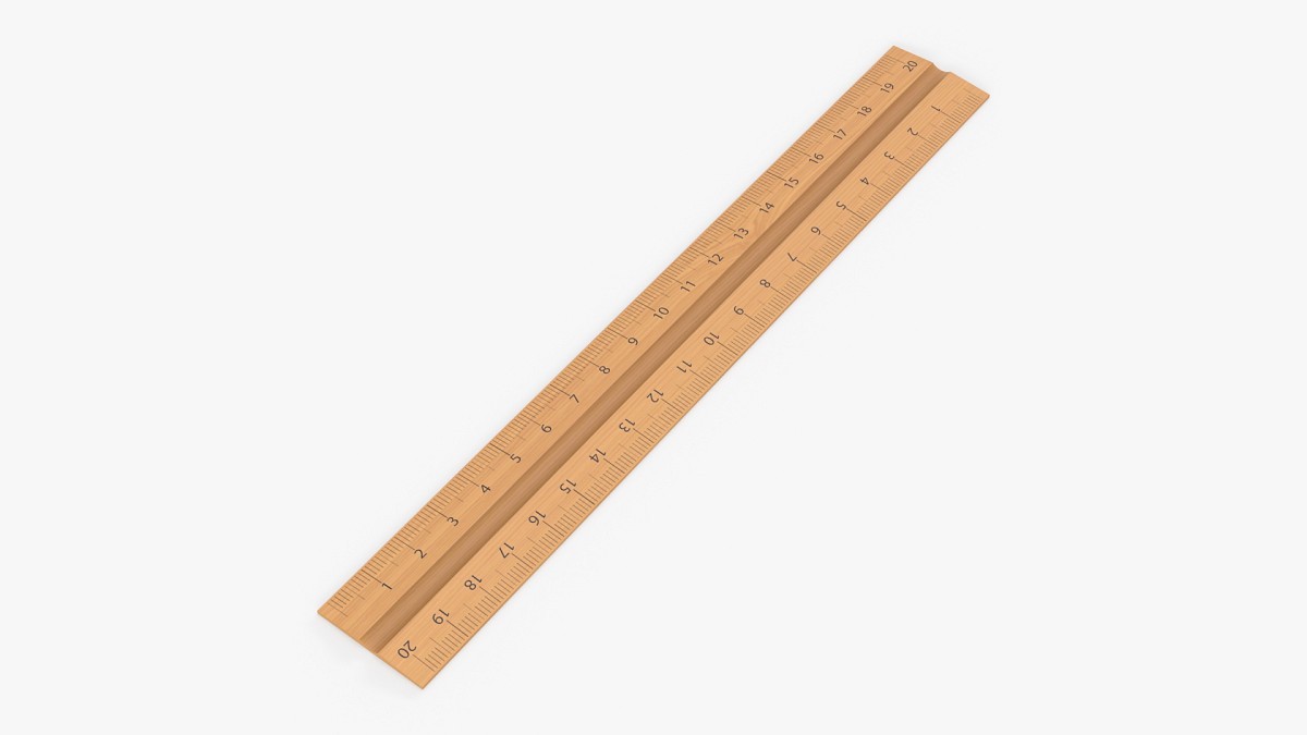 Wooden ruler 01