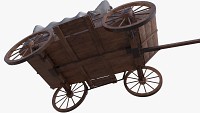 Wagon wooden covered