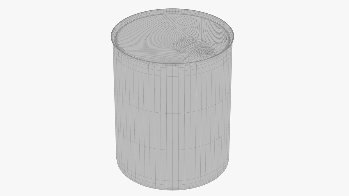 Canned food round tin metal aluminum can 03