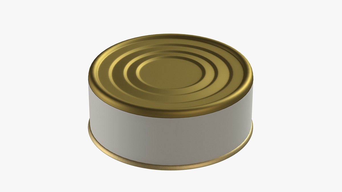 Canned food round tin metal aluminum can 07