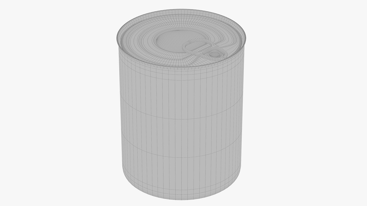 Canned food round tin metal aluminum can 09
