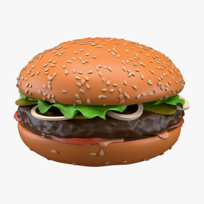Hamburger 01 stylized