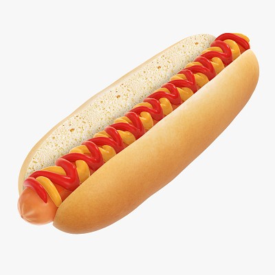Hot dog ketchup mustard