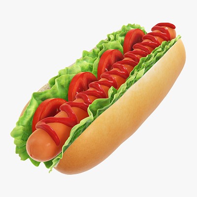 Hot dog salad tomato
