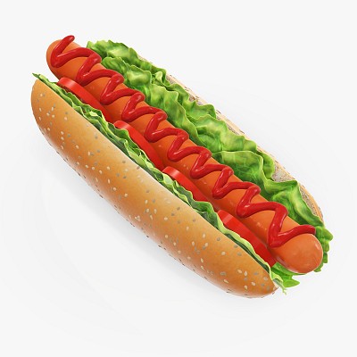 Hot dog ketchup salad