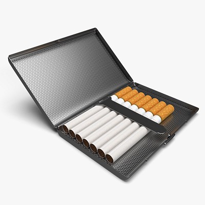 Cigarette case 02 open