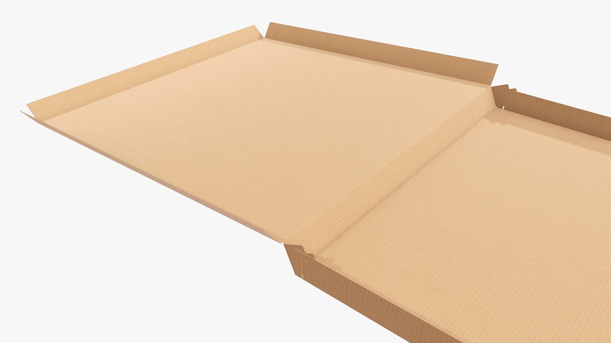 Pizza cardboard box open 03