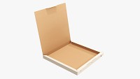 Pizza small cardboard box open 01