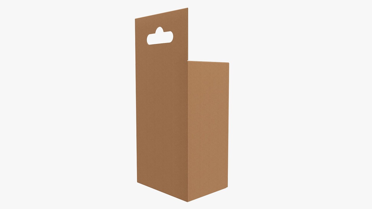 Retail hanging cardboard box 02