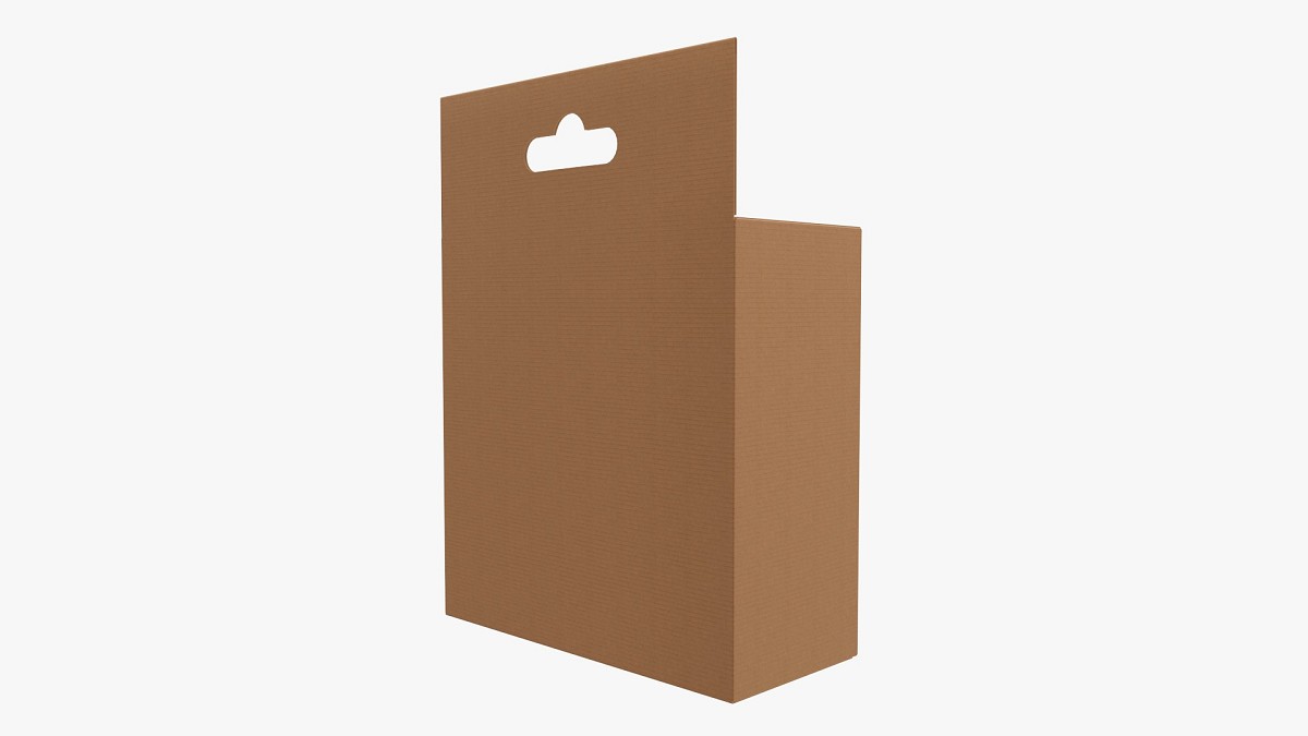 Retail hanging cardboard box 03