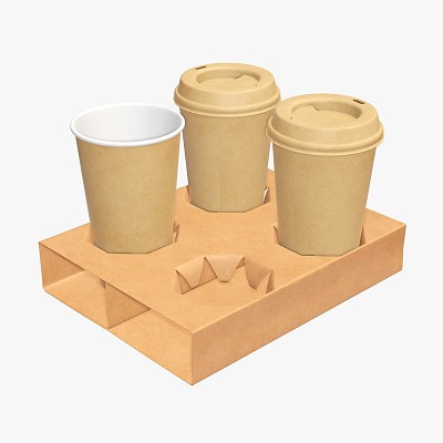 Biodegradable cups holder