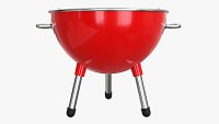 Charcoal kettle steel grill bbq small