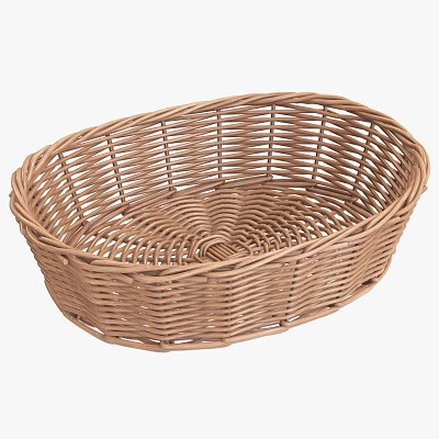 Oval basket light brown