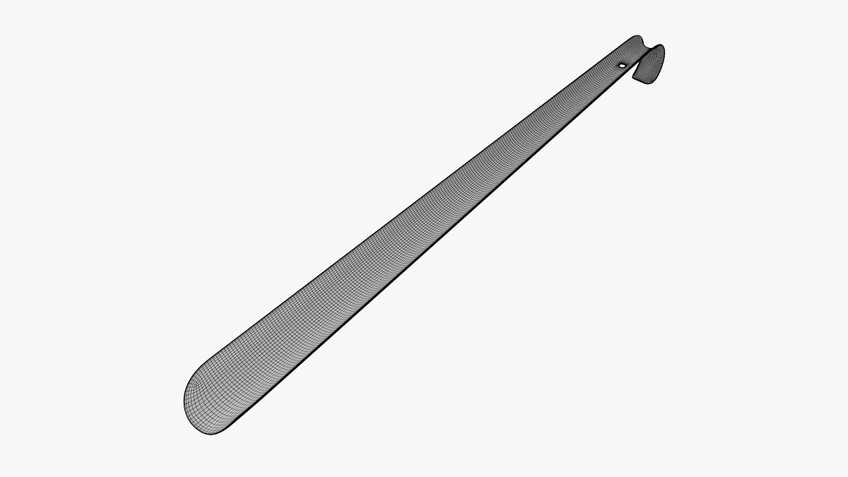 Shoehorn metal tall with hole