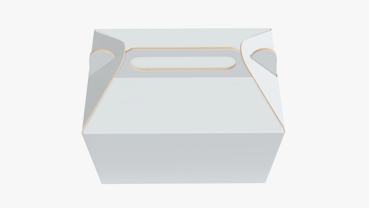 Gable box cardboard food packaging 01