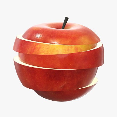 Apple fruit sliced