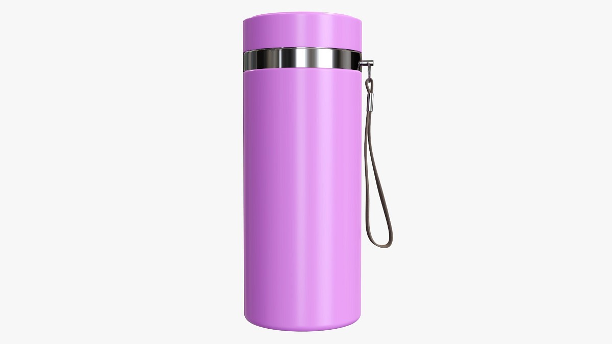 Thermos vacuum bottle flask 01 pink