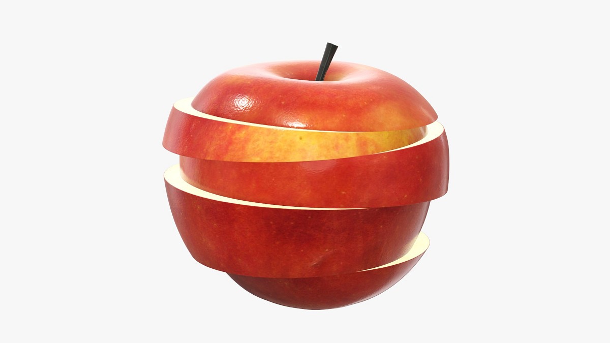 Apple fruit sliced