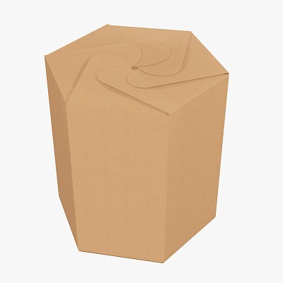 Hexagonal cardboard box 1