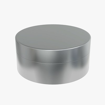 Metal tin can round shape