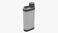 Flask liquor stainless steel leather wrap 03