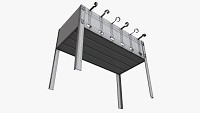 Charcoal steel grill bbq skewer