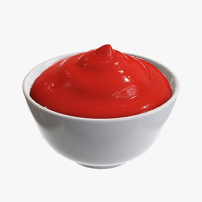 Ketchup sauce in bowl
