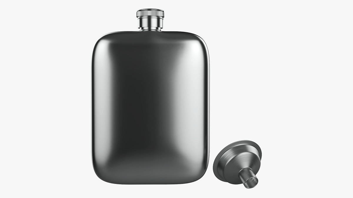 Flask liquor stainless steel 04