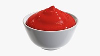 Ketchup tomato sauce in bowl
