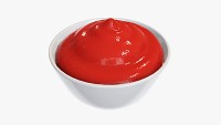 Ketchup tomato sauce in bowl