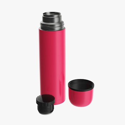 Thermos steel cup opened