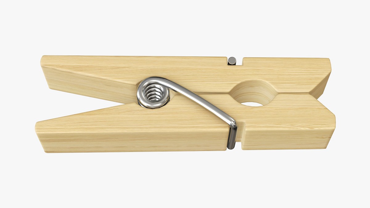 Wooden clothes peg clothespin