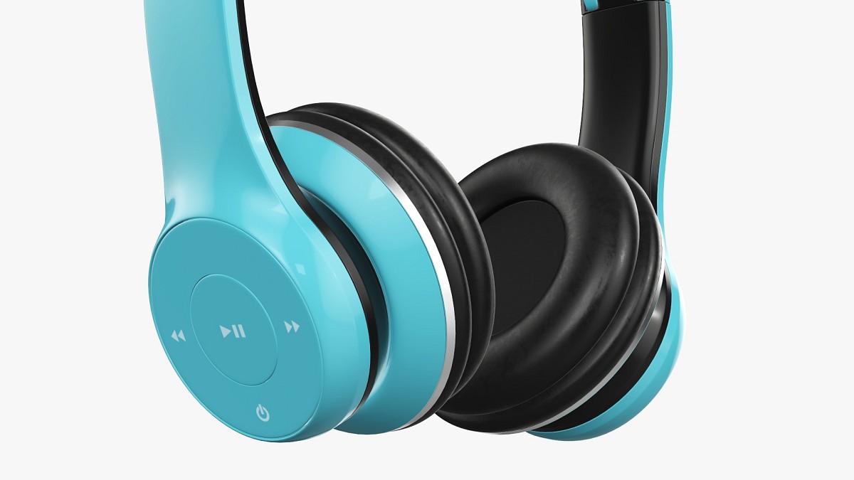 Headphones bluetooth blue