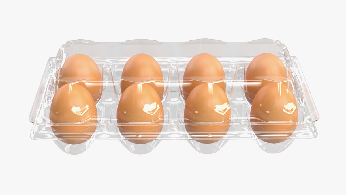Egg plastic package 8 eggs