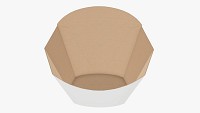 French fries fast food paper box 01