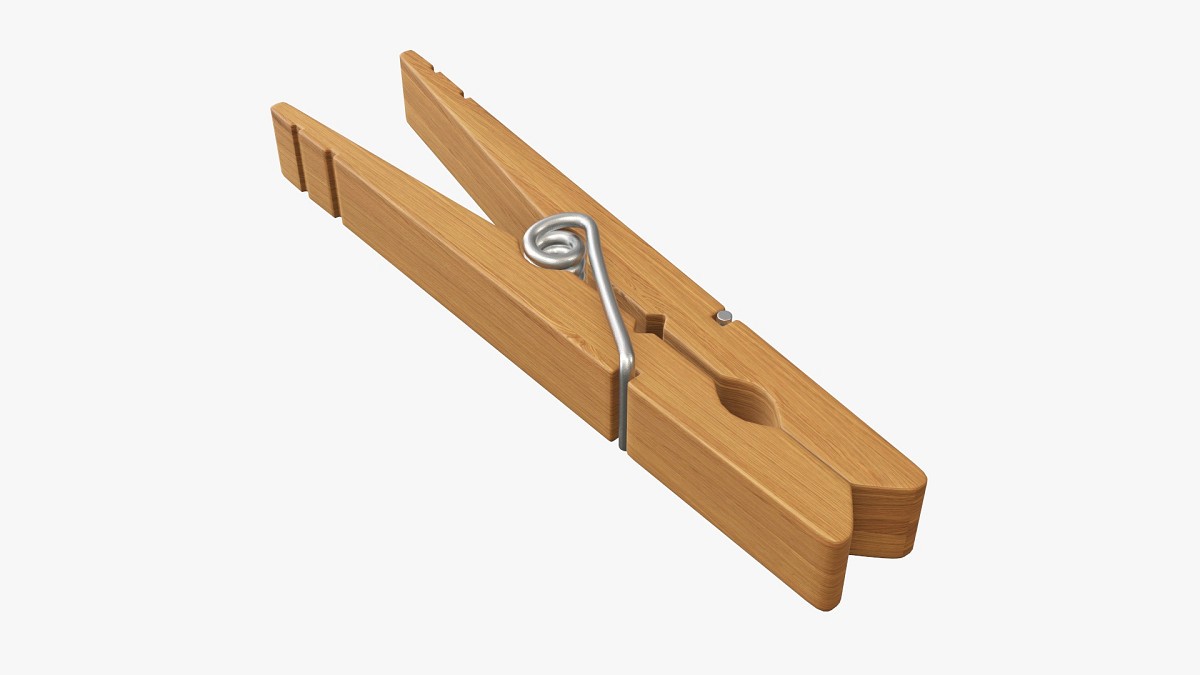 Wooden long clothes peg clothespin