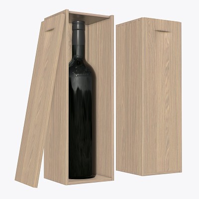 Wine bottle wooden box