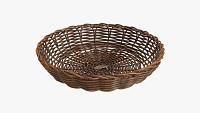 Wicker basket dark brown