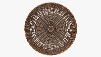 Wicker basket dark brown