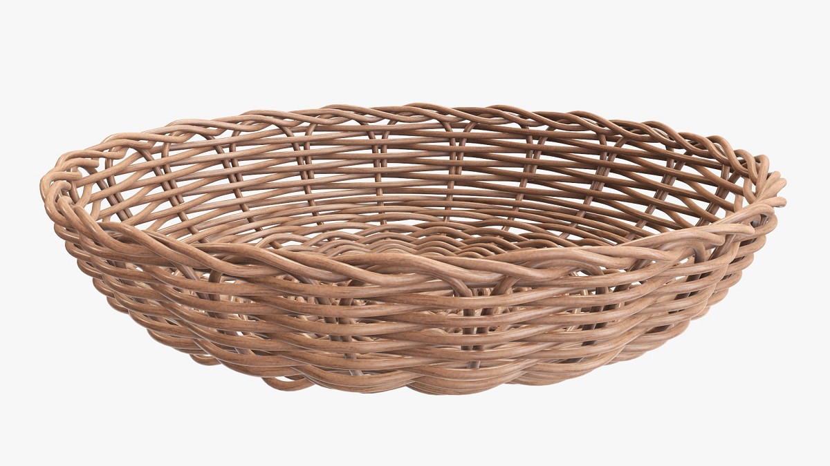 Wicker basket light brown