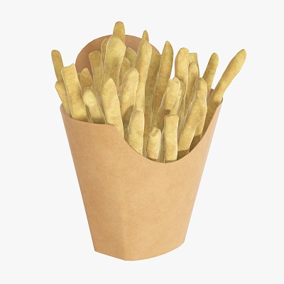 Fries in paper box 02
