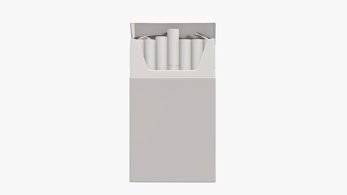 Cigarettes slim pack opened