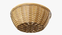 Wicker basket with clipping path 2 medium brown