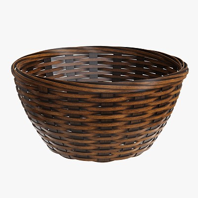 Basket edged dark brown