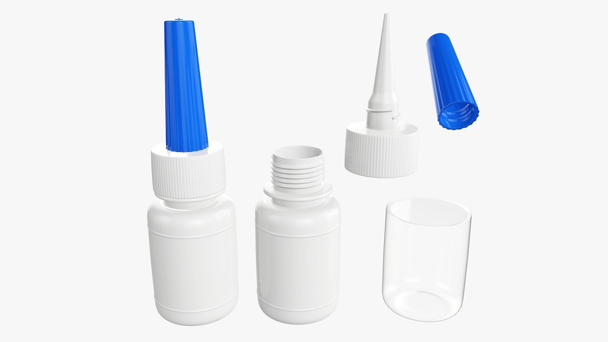 Plastic bottle for glue