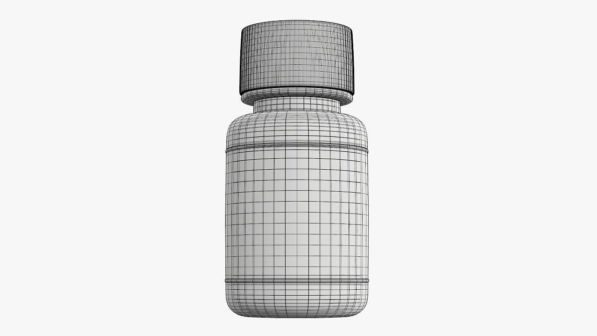 Small plastic bottle with cap