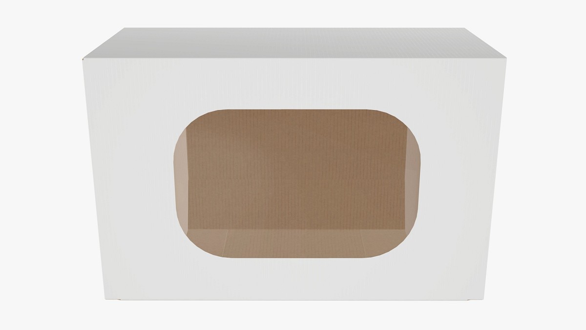 Box with display window cardboard 01