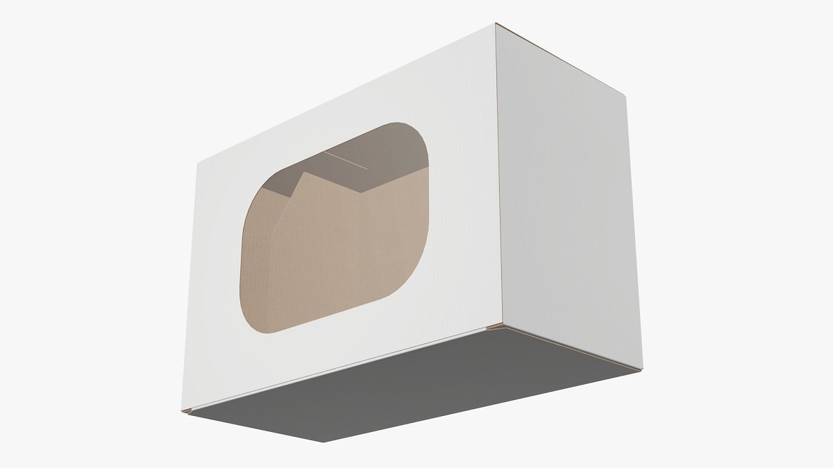 Box with display window cardboard 01